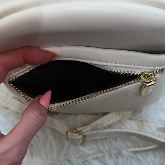 New Beige / Off White & Gold Small Backpack - Picture 8 of 16